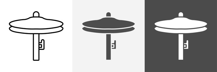Cymbals Icon set vector art