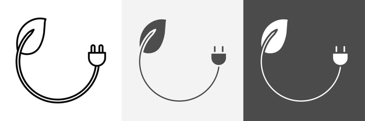 Green Energy icon set vector art