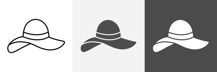 Hat Icon set vector art