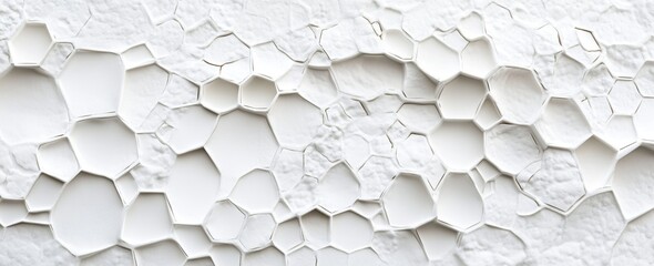 Abstract White Textured Wall Pattern