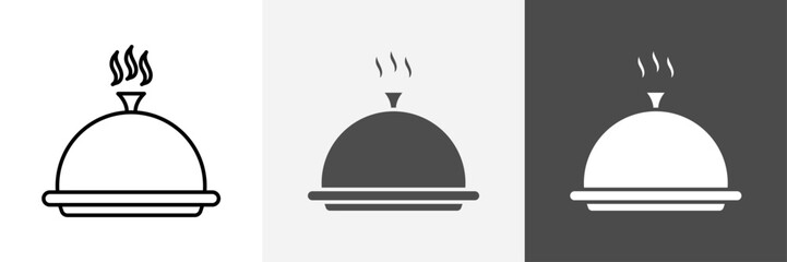 Platter icon set vector art