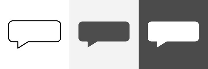 Speech Bubble icon set vector art