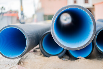 Works for connection to the sewer system