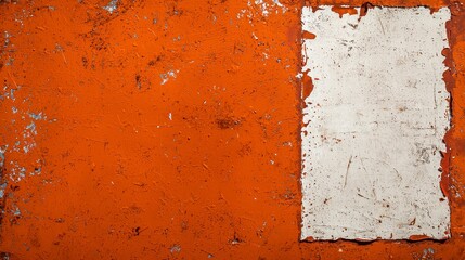 Fototapeta premium Orange Brick Texture With White Patch