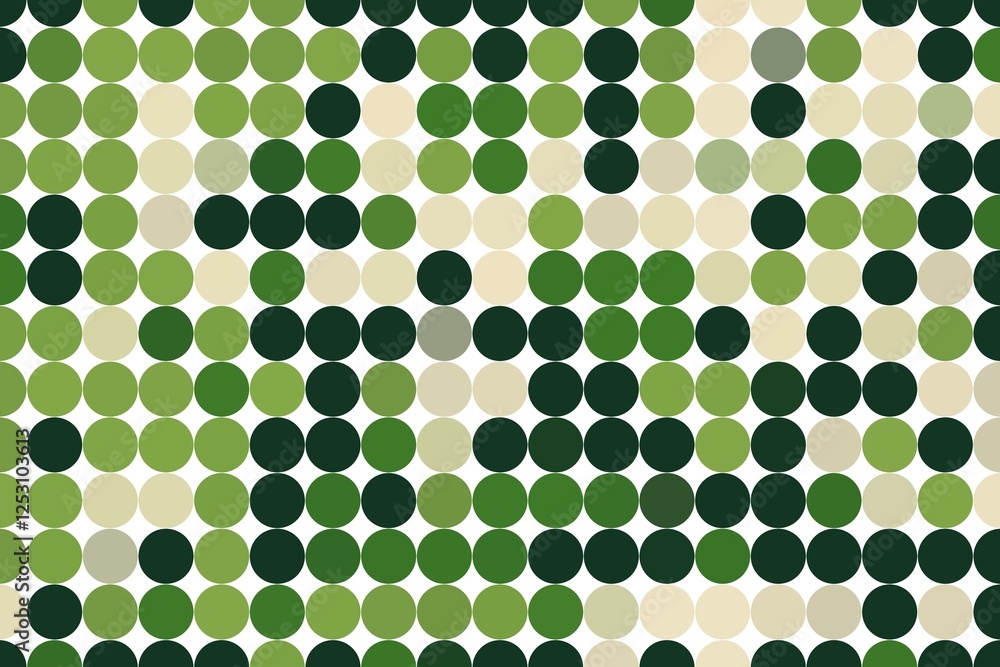 Poster high-quality abstract green and beige square dot mosaic with a modern geometric pattern. versatile d