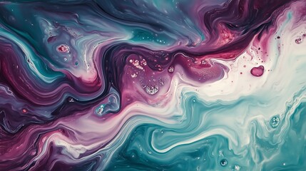 Acrylic colors in water. Abstract background.