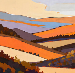 landscape with mountains