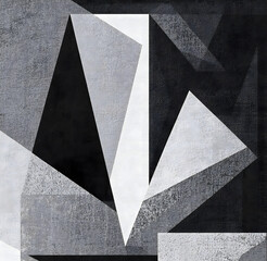 Abstract illustration with a monochromatic color scheme, emphasizing texture and form