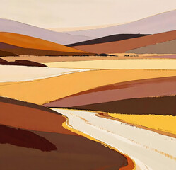 sunset in the desert