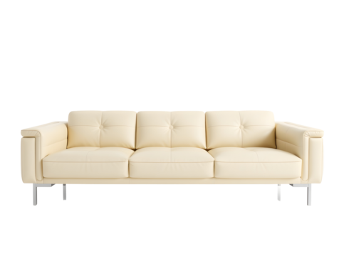 A comfortable white sofa for home decor 