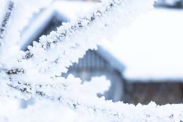 Schnee Berg, Nahaufnahme 