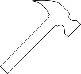 Hammer icon tool free vector the file