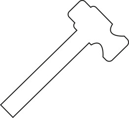 Hammer icon tool free vector the file