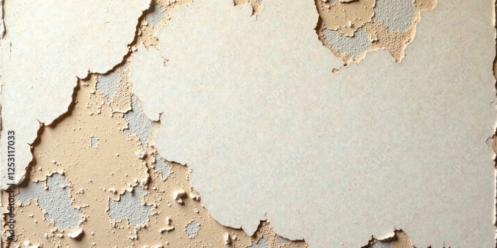 Poster Abstract Textured Background Peeling Paint Reveals Underlying Layers of Color and Texture