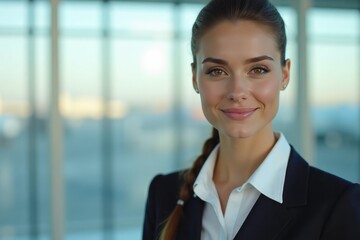 beautiful woman in the office