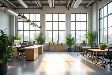 Obraz premium Scandinavian-style office