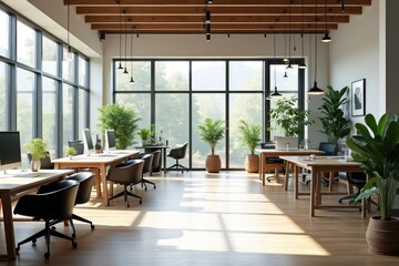 Scandinavian-style office