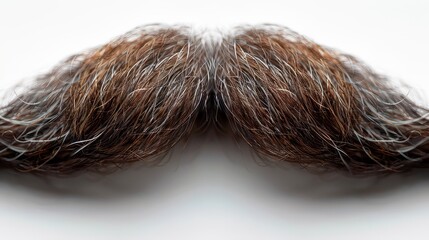 Set of Gray hair moustache