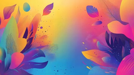 Vibrant Nowruz Abstract Composition