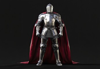 Fototapeta premium fantasy knight dressed in medium-sized dragon-themed armor