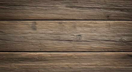 Naklejka premium Rustic wooden texture showcasing weathered planks with natural grain patterns, ideal for backgrounds
