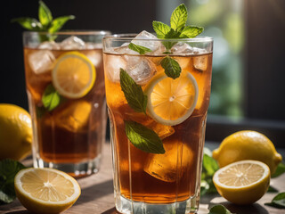 Refreshing Iced Tea with Lemon & Mint – Perfect Summer Drink