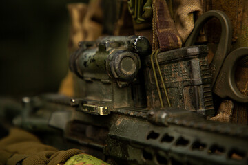 soldier holding uar-15 rifle