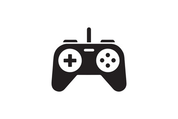 gaming joystick controller  icon vector silhouette isolated in white background