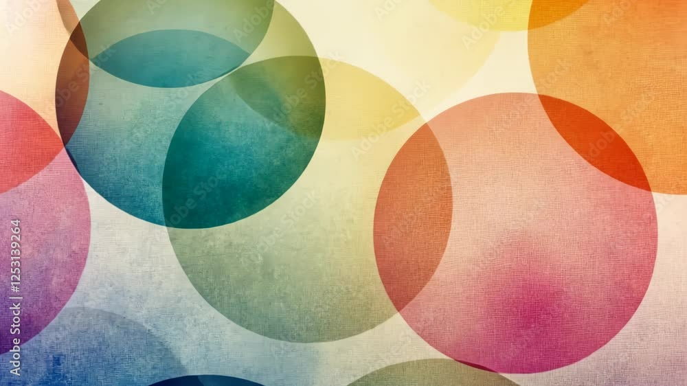 Poster vibrant abstract circles dance across the canvas in a colorful display of artistry and creativity at