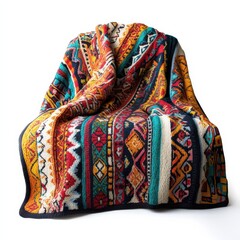 Cozy Light Knit Blanket with Artistic Patterns