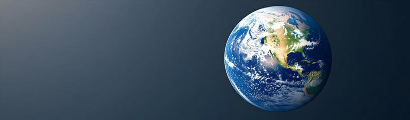 Fototapeta premium Earth from space, North America visible