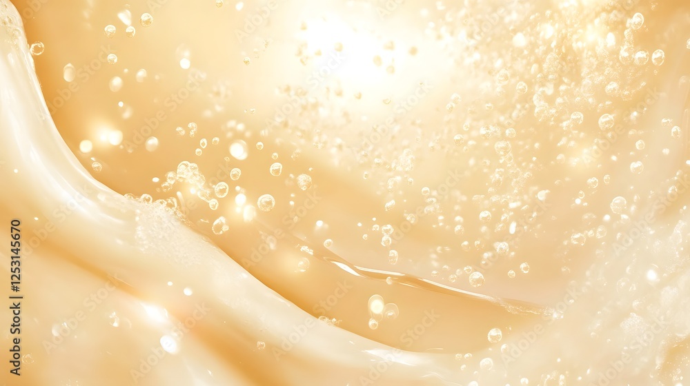 Fototapete captivating golden abstract background with shimmering lights glittering sparkles and elegant curved