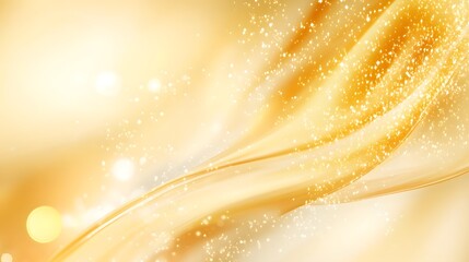 Captivating golden swirls and glimmering light beams creating a mesmerizing abstract background with a vibrant luminous and ethereal atmosphere  The fluid dynamic