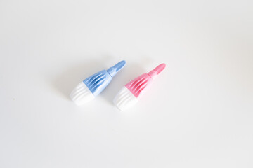 Scarifiers medical for kids for taking blood on white background