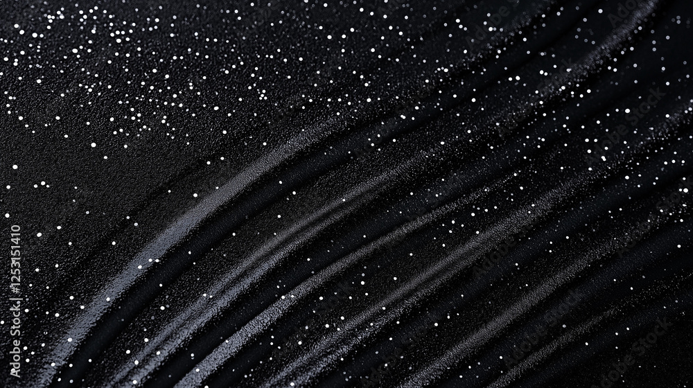 Poster abstract black texture with raindrops: a close-up abstract texture with a captivating interplay of l