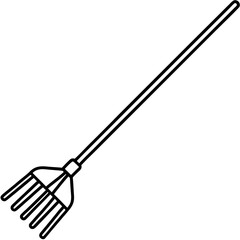 Modern Rake Line Art for Designers