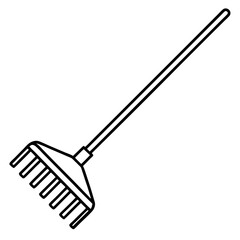 Modern Rake Line Art for Designers