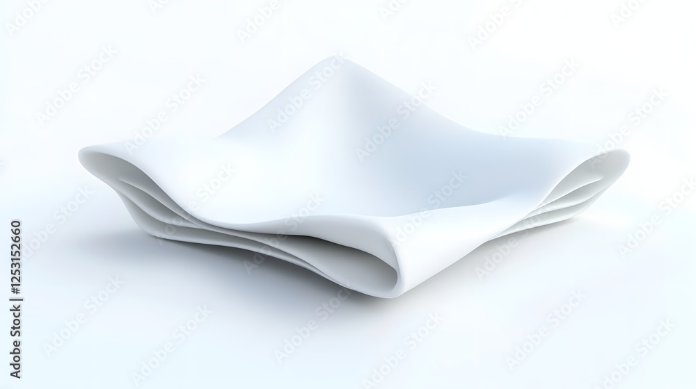 Aufkleber elegant fluid curves and waves in minimalist monochrome composition