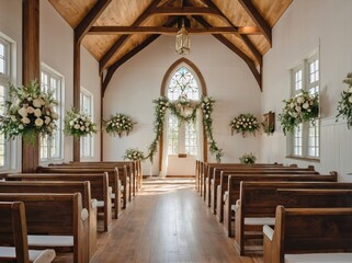 a charming vintage wedding chapel