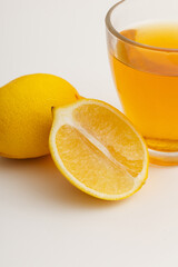 cup of tea and lemons