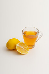 cup of tea and lemons