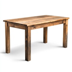 Rustic Farmhouse Dining Table with Weathered Finish