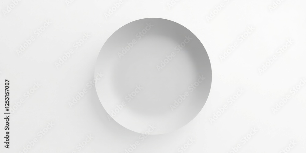 Poster Abstract White Circular Depiction on a Smooth Surface Featuring Subtle Shadowing and Depth