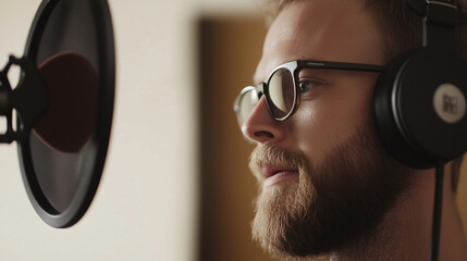 Podcast Host Recording Episode Sharing Anecdote