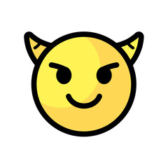 devil - emoji, vector icon