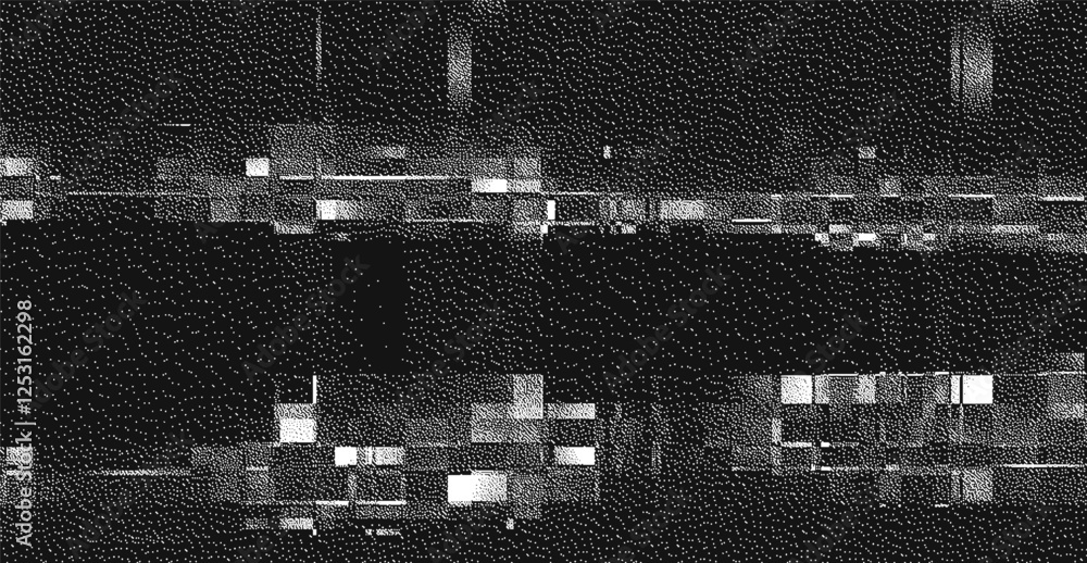 Poster glitch background. vhs grunge texture with noise effect and pixelation. analog video digital errors.