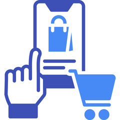 Mobile Shopping Icon