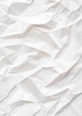 Obraz premium Abstract geometric white paper texture with folded and crumpled 3D shapes