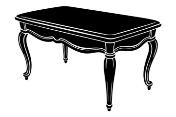 Create a Household ornament silhouette vector style with a white background