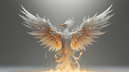 Obraz premium Poenix paintbrush illustration